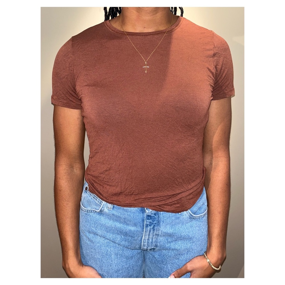 Zara Women’s Brown T-shirt